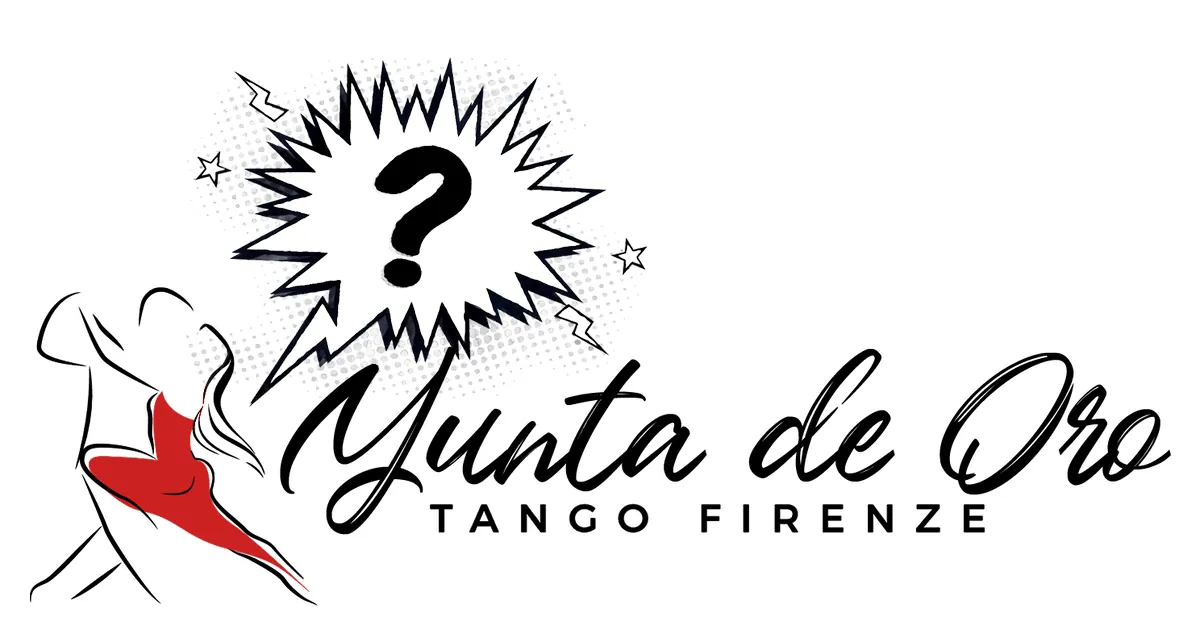 Il marchio di Yunta de Oro con un punto interrogativo disegnato a fumetto