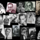 Collage di ritratti dei direttori delle orchestre di tango argentino