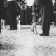 Gambe e scarpe da ballo in pista durante la milonga La Classica, tango argentino, 6 gennaio 2023